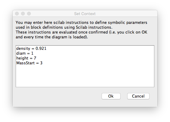 XcosTankModelContext